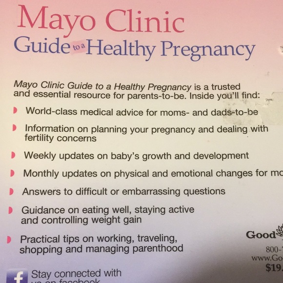 Mayo Clinic Other Maternity Book Mayo Guide To A Healthy Pregnancy